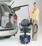 Bruno Model VSL-6000 Curb-Sider® for stowage of your power wheelchair or scooter inside your vehicle