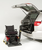 Bruno Model VSL-4000HW Joey Vehicle Lift for stowage of your power wheelchair or scooter inside your minivan